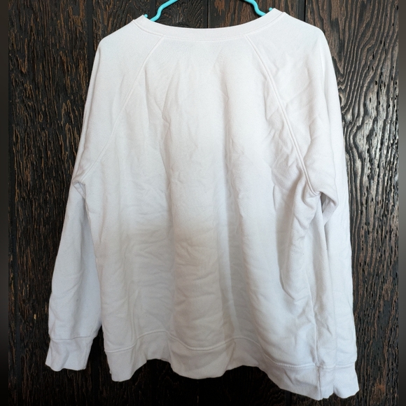 Time and Tru White Crewneck Sweatshirt - Picture 3 of 4